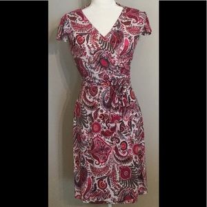 Tahari Paisley Wrap Dress